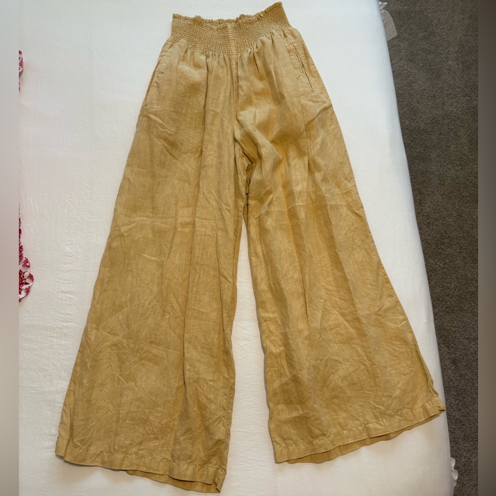 WRAP London 100% Wide Linen Pants
